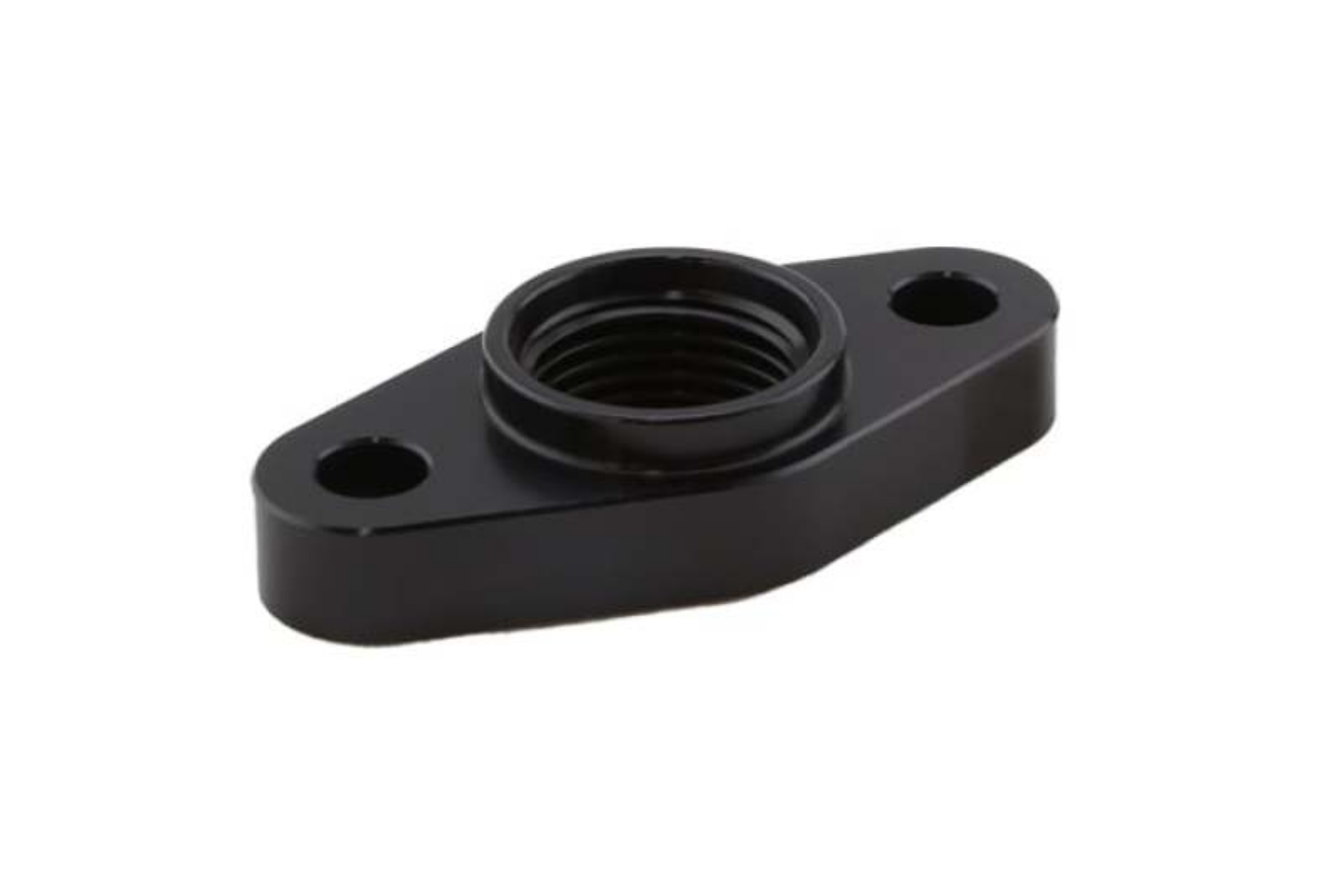 Picture of Turbosmart Billet Turbo Drain Adapter w- Silicon O-Ring 52mm Mounting Holes - T3-T4 Style Fit
