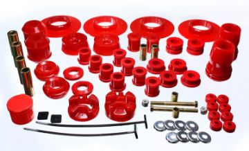 Picture of Energy Suspension 01-05 Chrysler PT Cruiser FWD Red Hyper-flex Master Bushing Set
