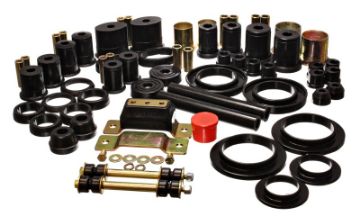 Picture of Energy Suspension 94-95 Ford Mustang Black Hyper-flex Master Bushing Set w- V-8