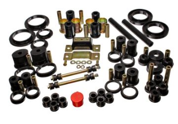 Picture of Energy Suspension 85-93 Ford Mustang Black Hyper-flex Master Bushing Set w- V-8