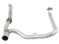 Picture of aFe Twisted Steel Delete Down-Pipe and Y-Pipe 2 to 2-1-2in Alum Steel Exhaust 12-16 Jeep Wrangler