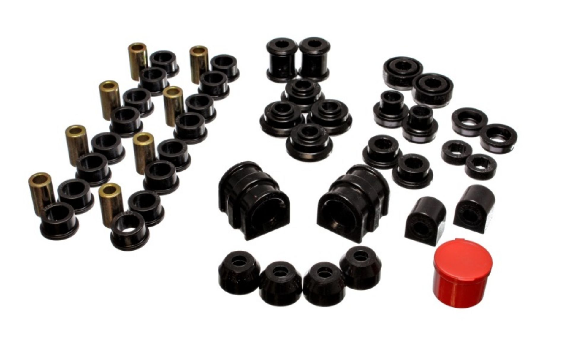 Picture of Energy Suspension 91-02 Saturn S Series Coupe-Sedan-Wagon Black Hyper-Flex Master Bushing Set