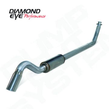 Picture of Diamond Eye 4in SS TURBO BACK SGL DUMP OUT 98-5-02 DODGE INCLUDING TIP NO MFLR