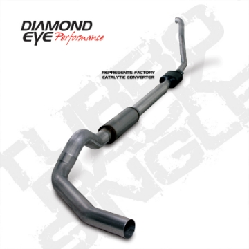 Picture of Diamond Eye KIT 5in TB SGL SS: 94-97 FORD 7-3L F250-F350 PWRSTROKE NFS W- CARB EQUIV STDS