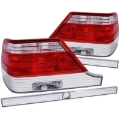 Picture of ANZO 1995-1999 Mercedes Benz S Class W140 Taillights Red-Clear