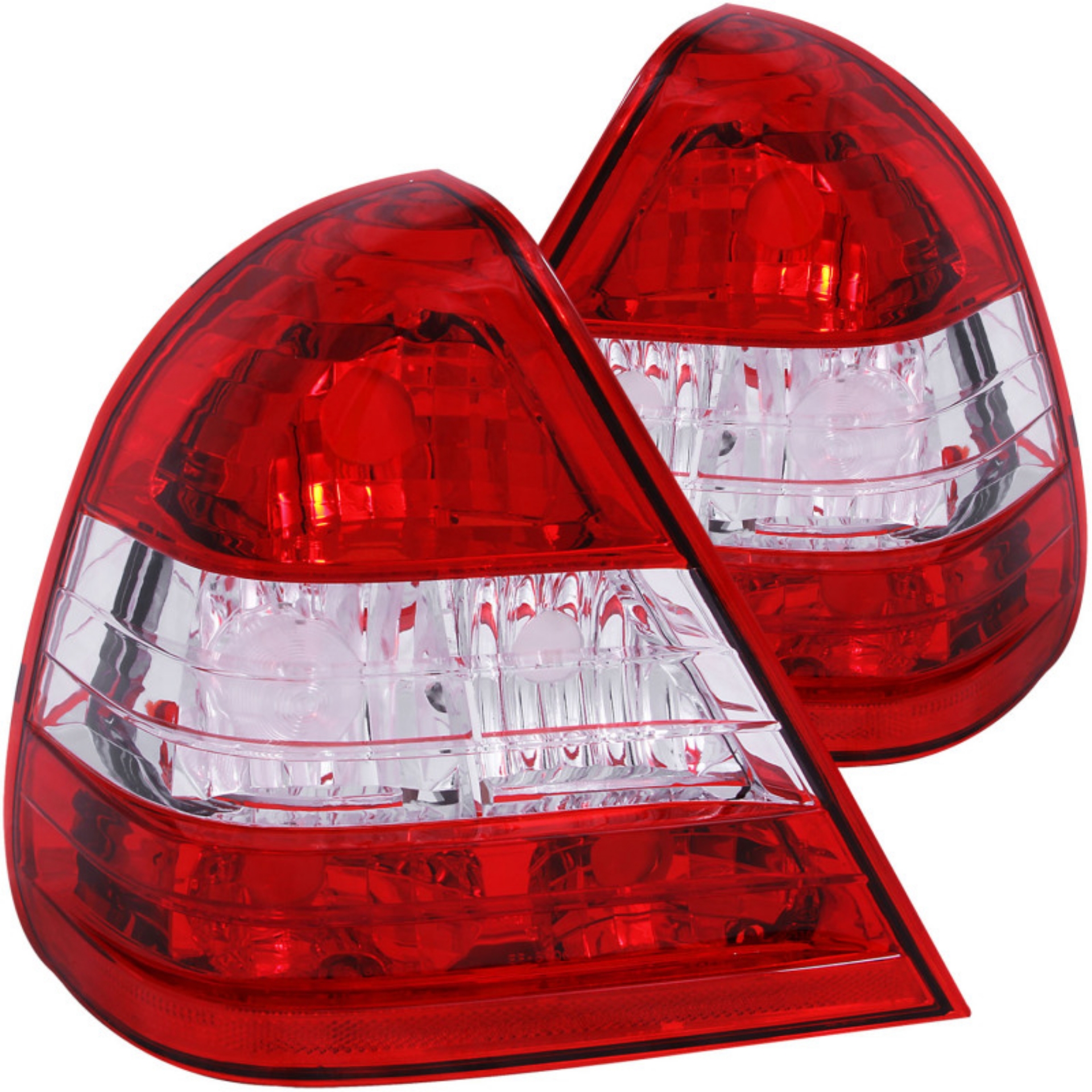 Picture of ANZO 1994-2000 Mercedes Benz C Class W202 Taillights Red-Clear