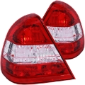 Picture of ANZO 1994-2000 Mercedes Benz C Class W202 Taillights Red-Clear