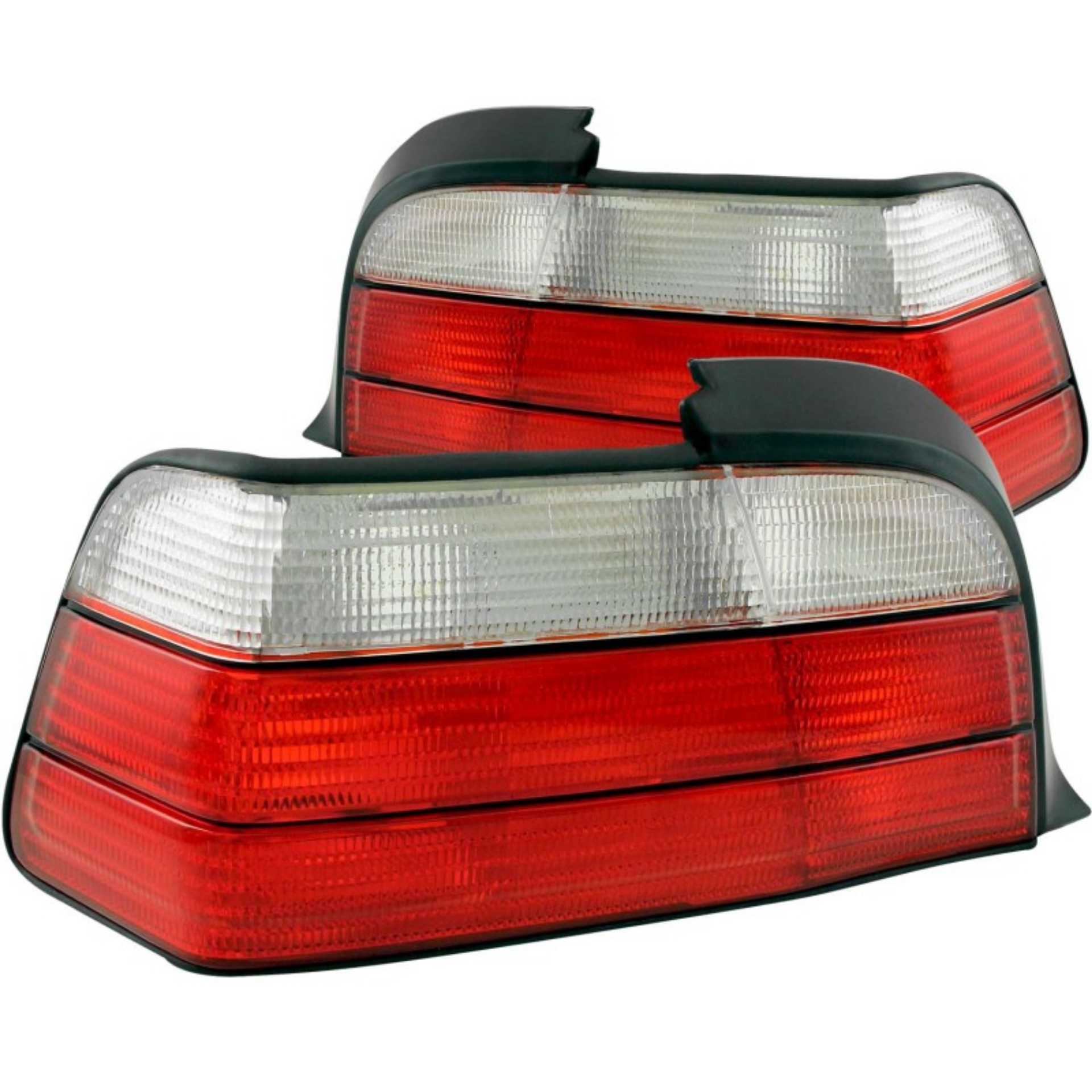 Picture of ANZO 1992-1998 BMW 3 Series E36 Coupe-Convertible Taillights Red-Clear