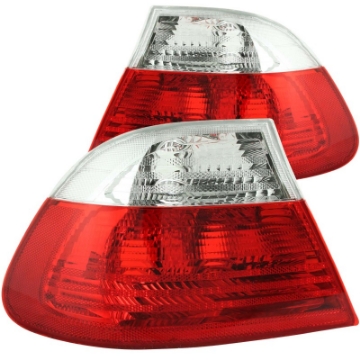 Picture of ANZO 2000-2003 BMW 3 Series E46 Taillights Red-Clear