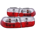 Picture of ANZO 1992-1995 Honda Civic Taillights Red-Clear
