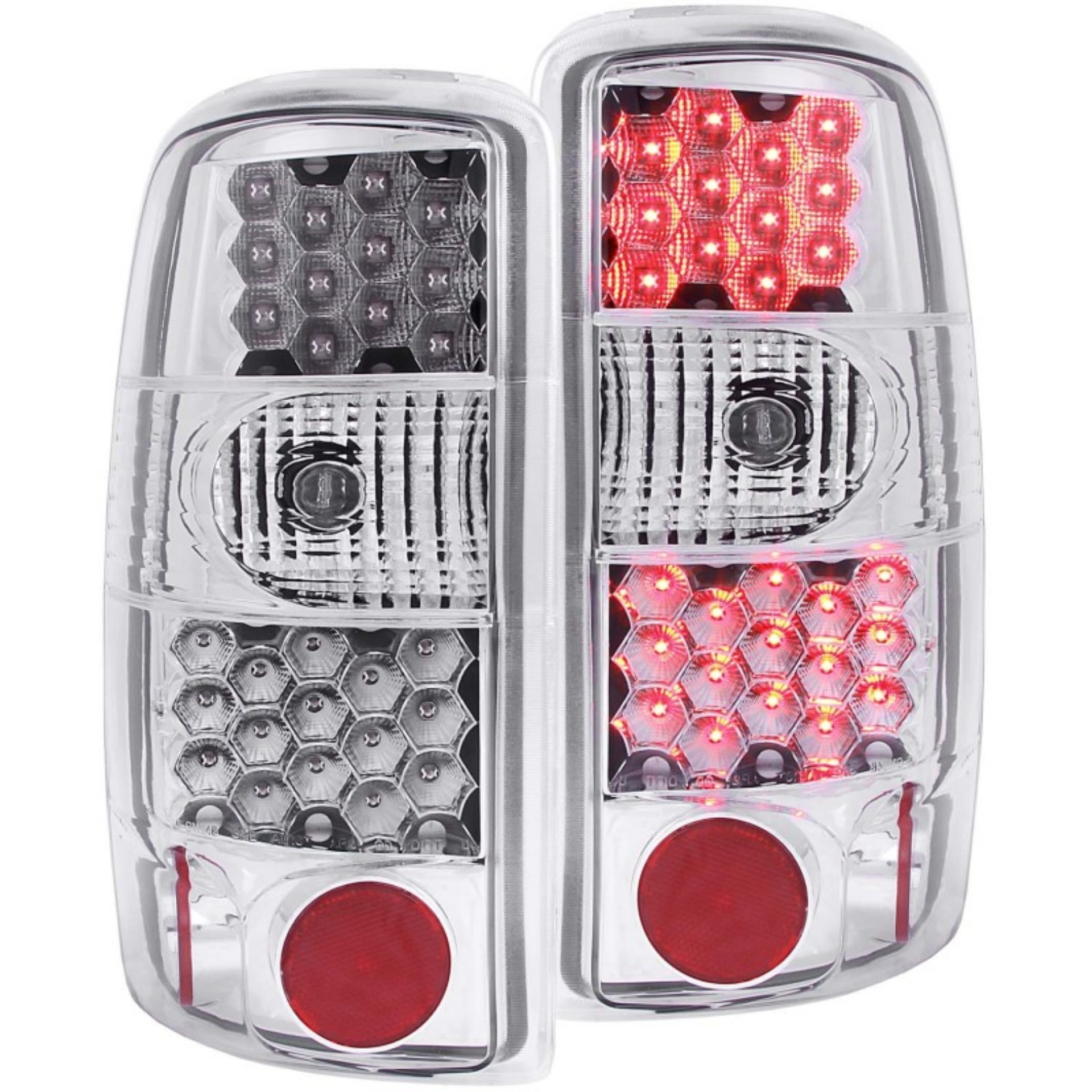 Picture of ANZO 2000-2006 Chevrolet Suburban LED Taillights Chrome