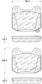 Picture of StopTech Performance ST-22 2-Piston Rear Caliper Brake Pads