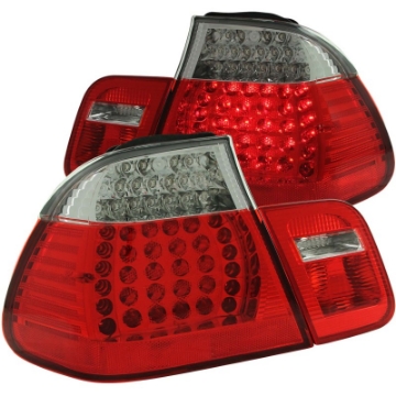 Picture of ANZO 1999-2001 BMW 3 Series E46 LED Taillights Red-Clear 4pc
