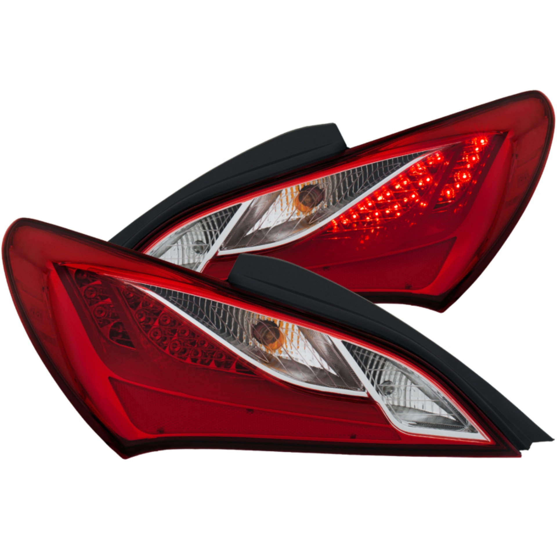 Picture of ANZO 2010-2013 Hyundai Genesis LED Taillights Red-Clear
