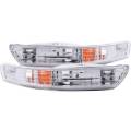 Picture of ANZO 1998-2001 Acura Integra Euro Parking Lights Chrome w- Amber Reflector