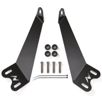 Picture of ANZO 2007-2015 Jeep Wrangler 12in inch LED Bar Hood Mounting Brackets