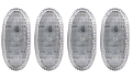 Picture of ANZO 2011-2016 Ford F-350 LED Fender Light Kit Clear 2pc Amber - 2pc Red