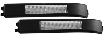 Picture of ANZO LED Mirror Lights 2009-2014 Ford F-150 LED Mirror Lights Clear w- Amber LED
