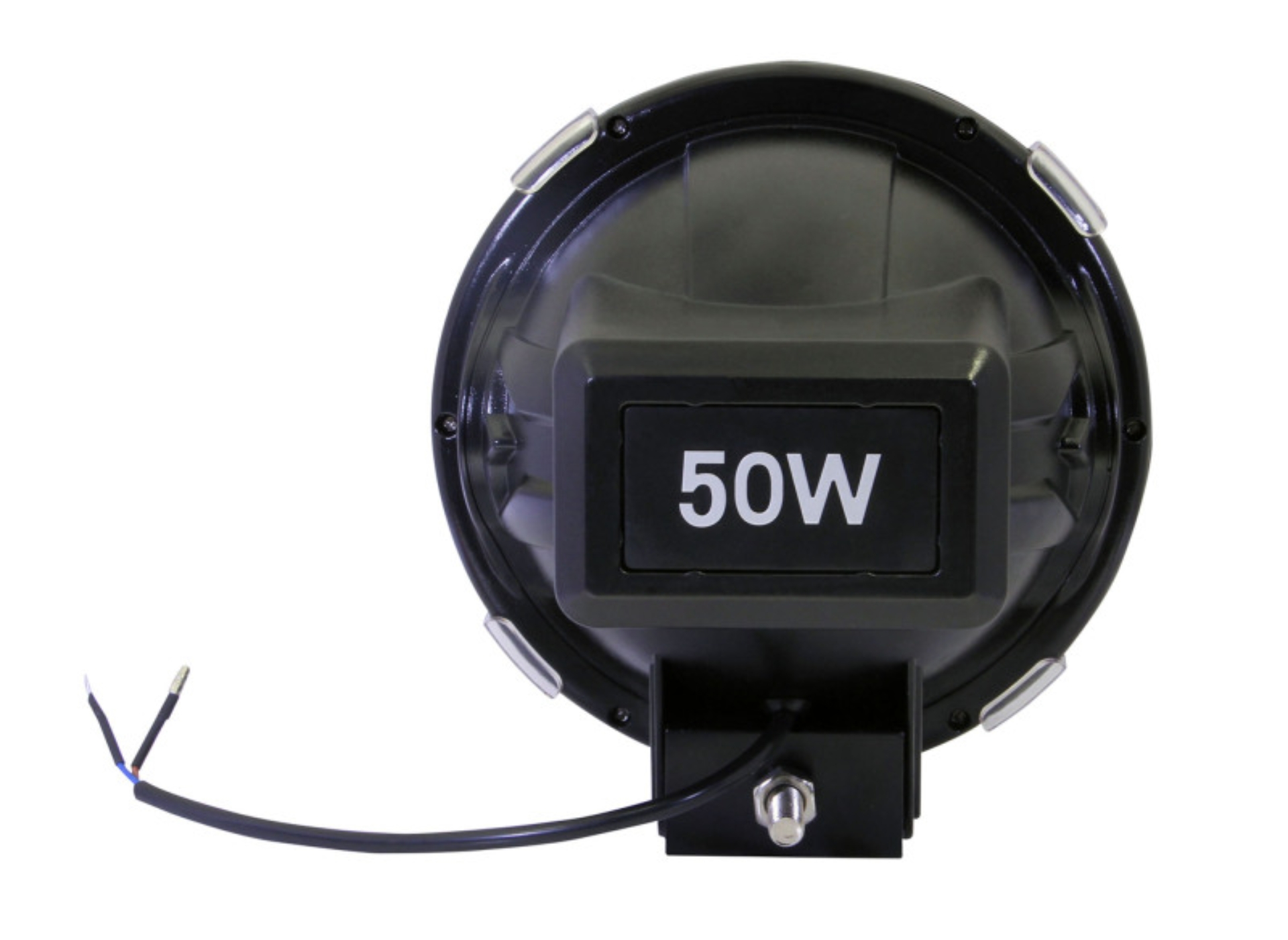 Picture of ANZO Hid Off Road Light Universal 50 Watt 7in HID Off Road Fog Light w- ANZO USA Red bezel