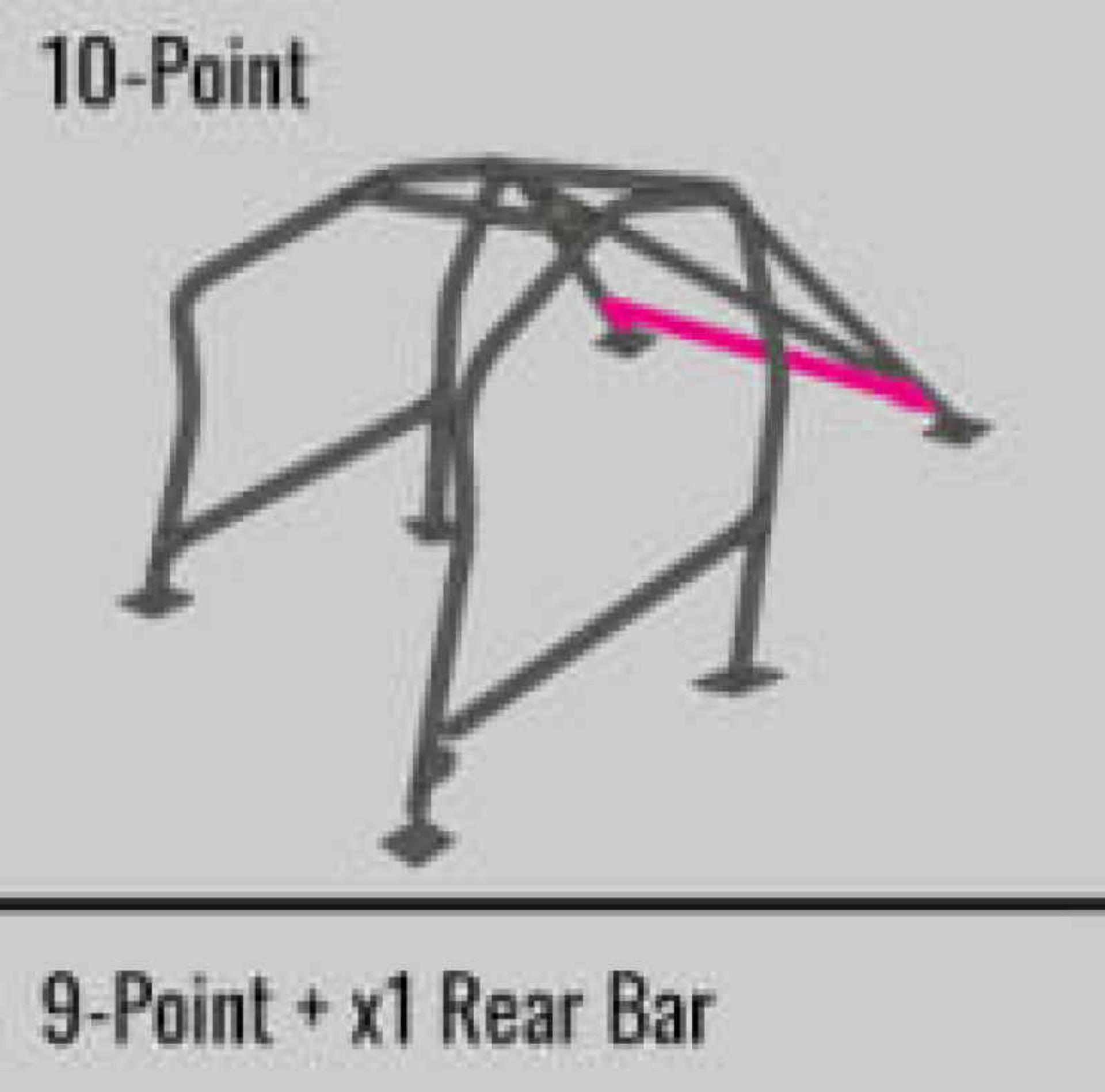 Picture of Cusco SFTY21 2-Passenger 10-Point BLK DASH-ESCAPE Roll Cage Subaru STi GRB 08-14 S-O-No Cancel