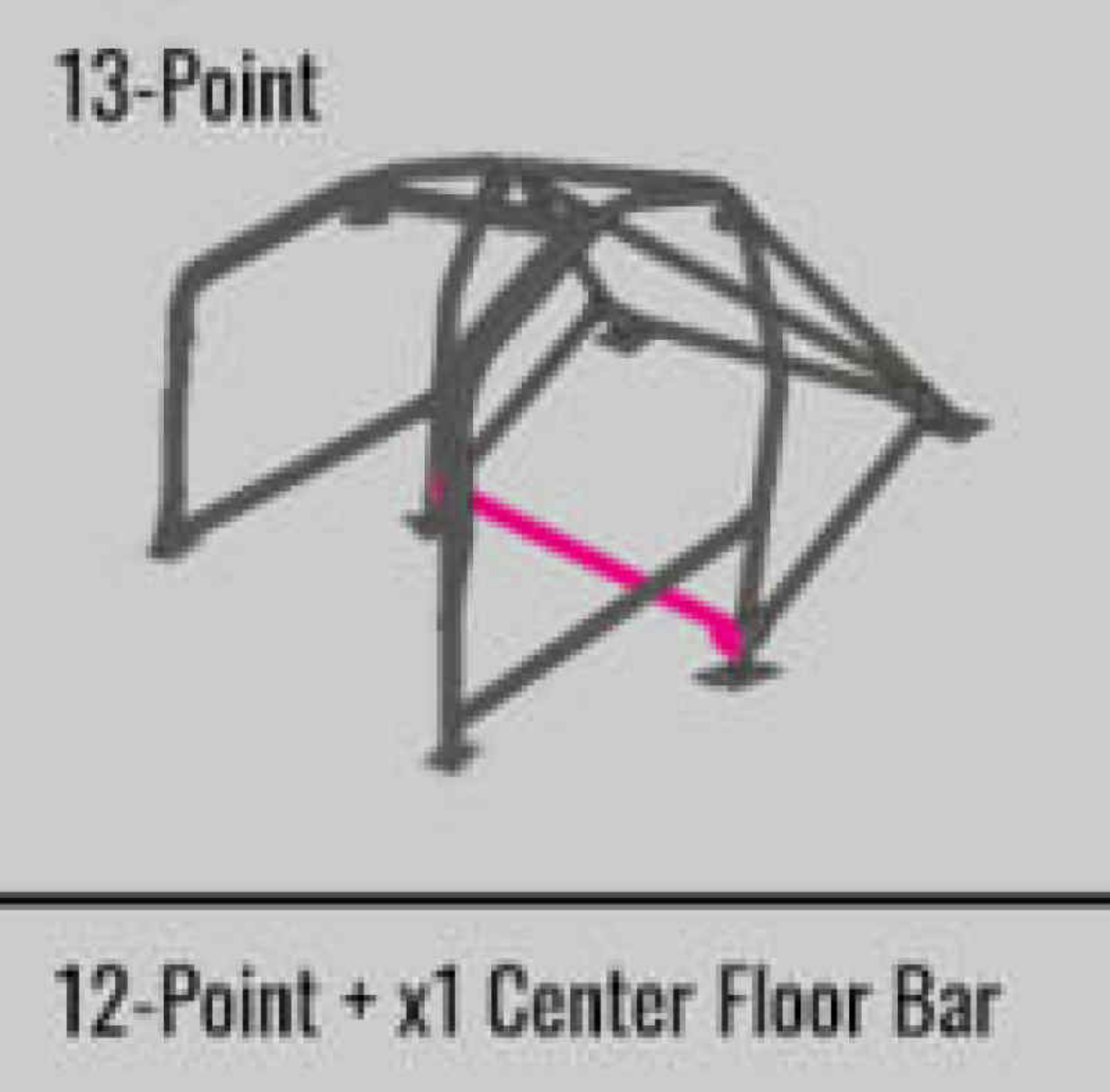 Picture of Cusco SFTY21 2-Passenger 13-Point BLK DASH-THROUGH Roll Cage Subaru STi GRB 08-14 S-O NO CNCL