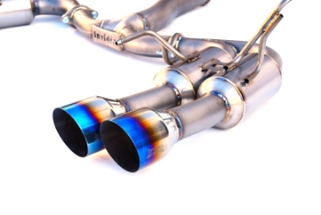 Picture of Invidia 2015+ WRX-STi Gemini 80mm Full Titanium Quad 101mm Tip Cat-Back Exhaust