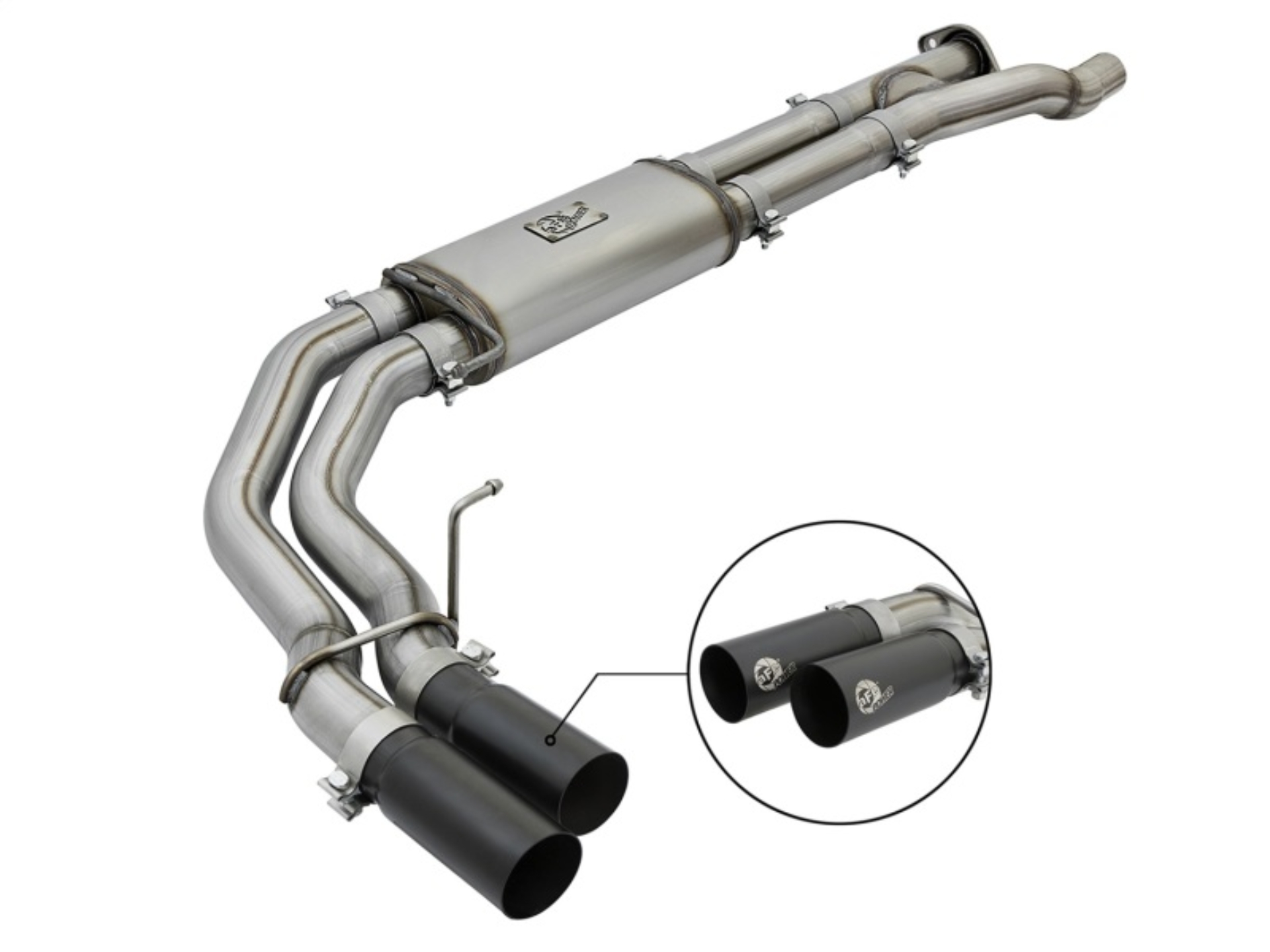 Picture of aFe POWER Rebel Series 3in 409 SS Cat Back Exhaust w- Black Tips 17 Ford F-150 Raptor V6-3-5L