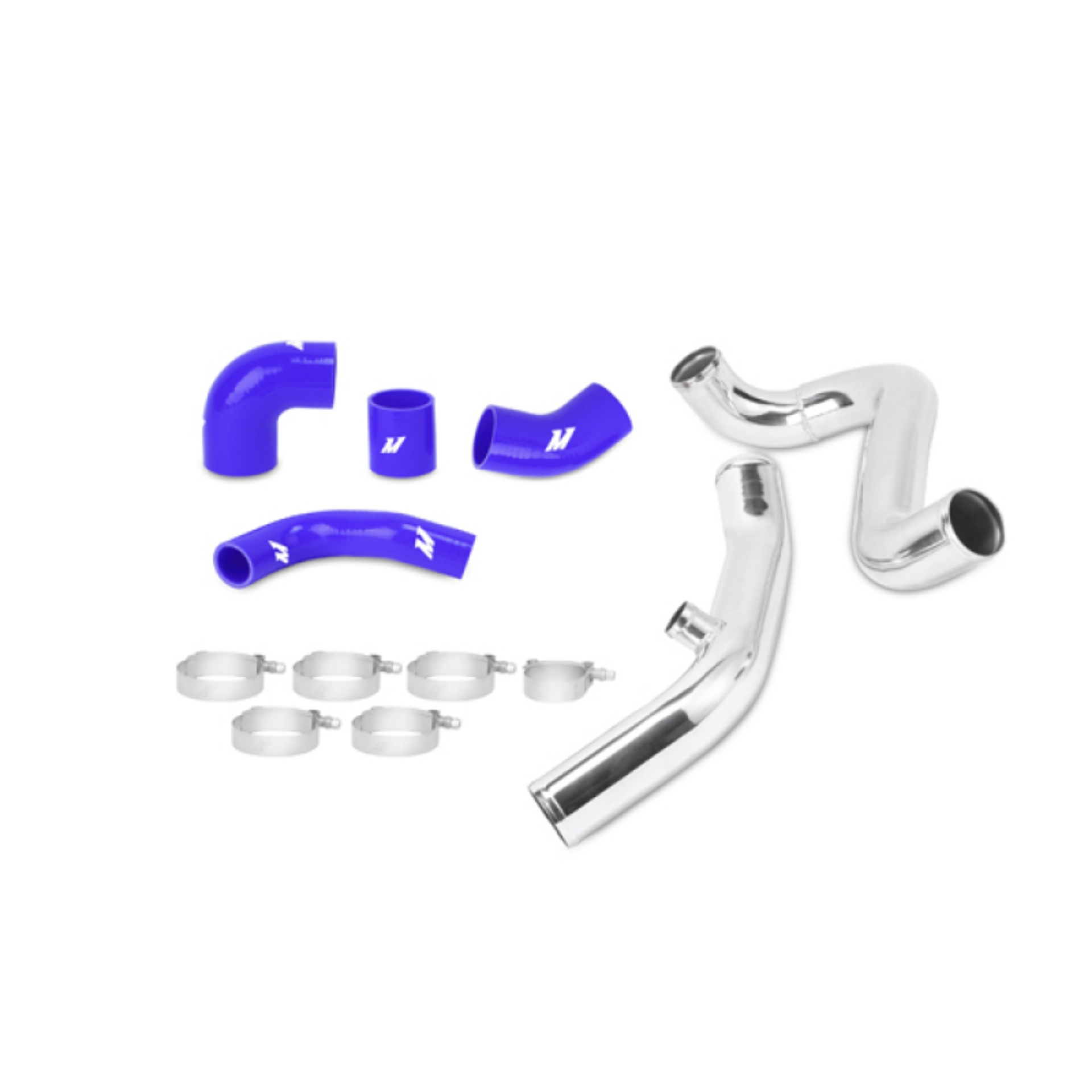 Picture of Mishimoto Mitsubishi Lancer Evolution 7-8-9 BLUE Upper Intercooler Pipe Kit