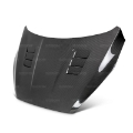 Picture of Seibon 15-16 Ford Focus TS-Style Gloss Finish Carbon Fiber Hood
