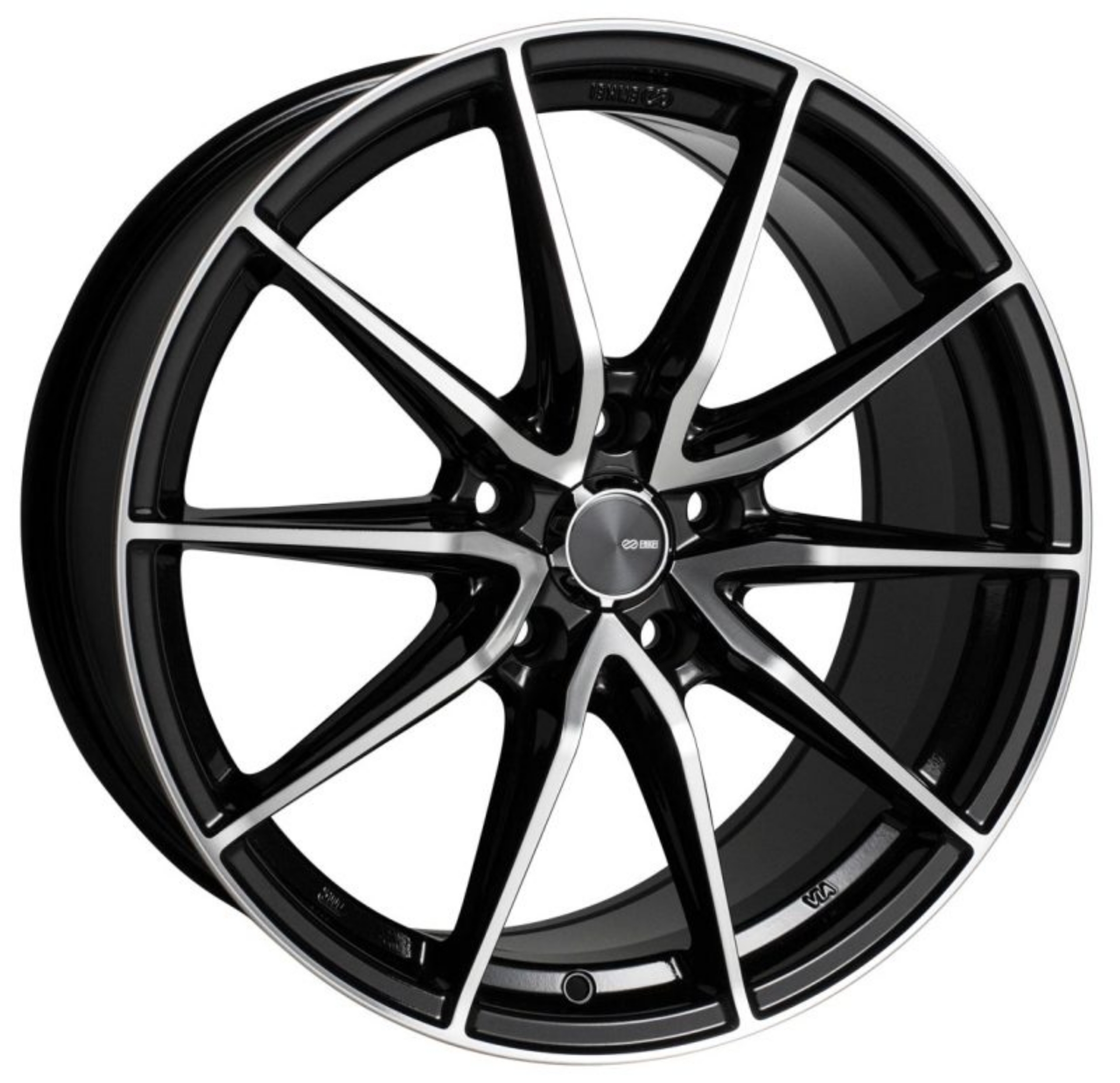 Picture of Enkei DRACO 18x8 5x100 45mm Offset 72-6mm Bore Black Machined Wheel