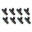 Picture of Injector Dynamics ID1050X Injectors 14mm Black Adaptor Bottom Set of 8