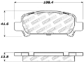 Picture of StopTech Performance 02-03 WRX Rear Brake Pads