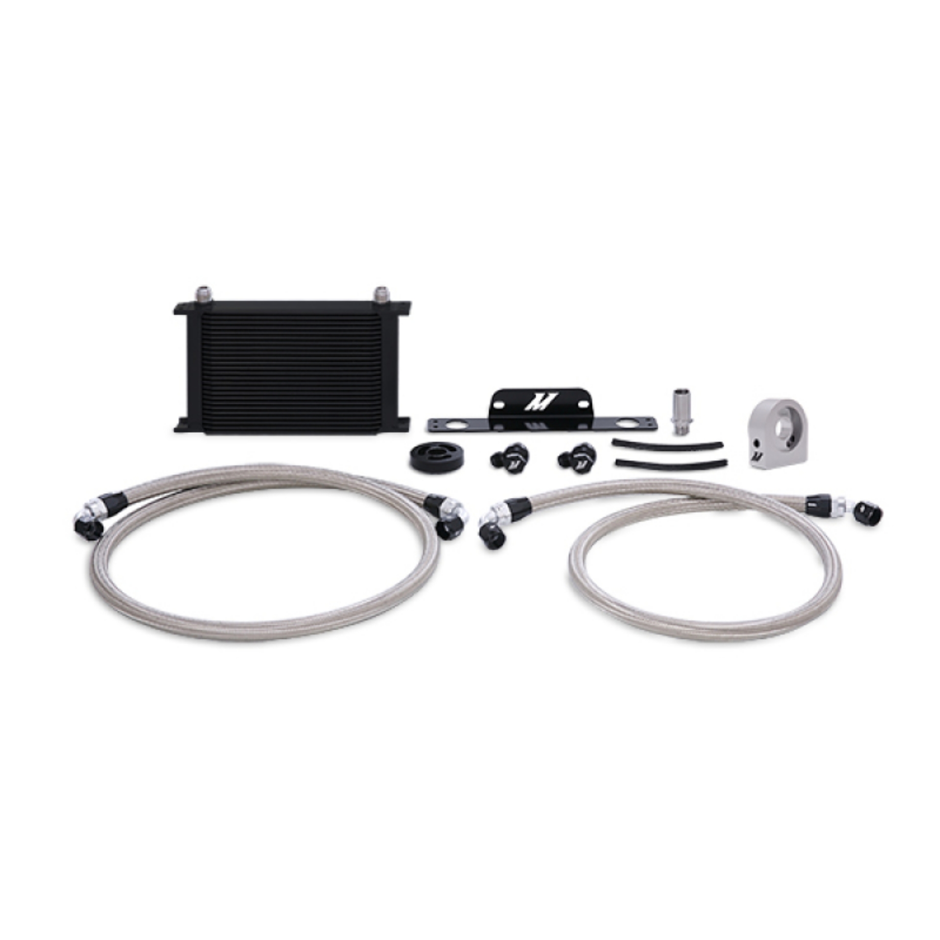 Picture of Mishimoto 10-15 Chevrolet Camaro SS Oil Cooler Kit Non-Thermostatic - Black