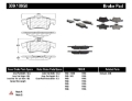 Picture of StopTech Performance 07-09 Mazdaspeed3 - 06-07 Mazdaspeed6 - 06-07 Mazda3 Rear Brake Pads