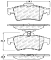 Picture of StopTech Performance 07-09 Mazdaspeed3 - 06-07 Mazdaspeed6 - 06-07 Mazda3 Rear Brake Pads