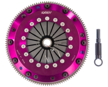 Picture of Exedy 2003-2007 Infiniti G35 V6 Hyper Twin Carbon-D Clutch Strap Drive Sprung Center Disc Push Type