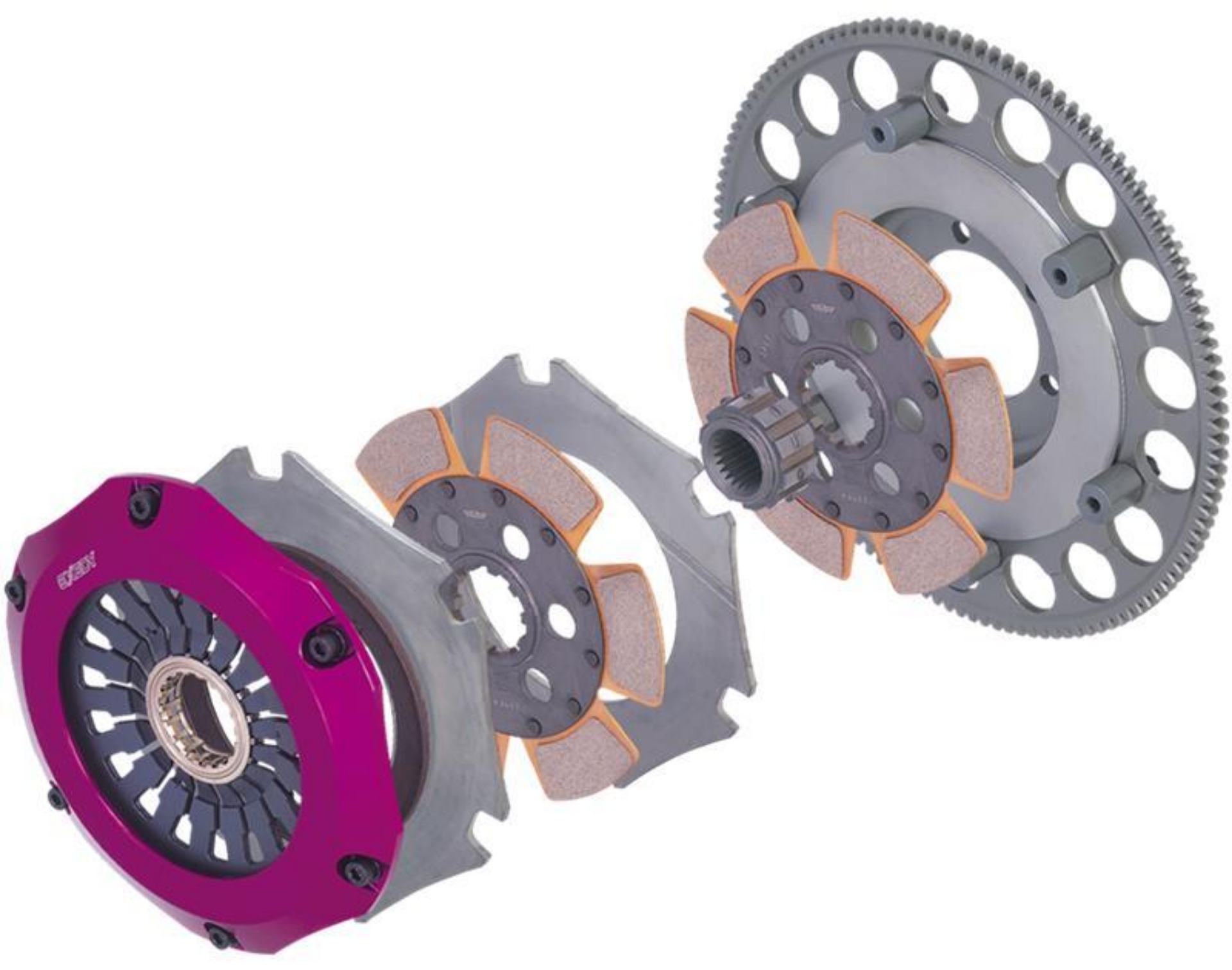 Picture of Exedy 1989-1993 Nissan Skyline GTR L6 Hyper Compe-R Twin Cerametallic Clutch Rigid