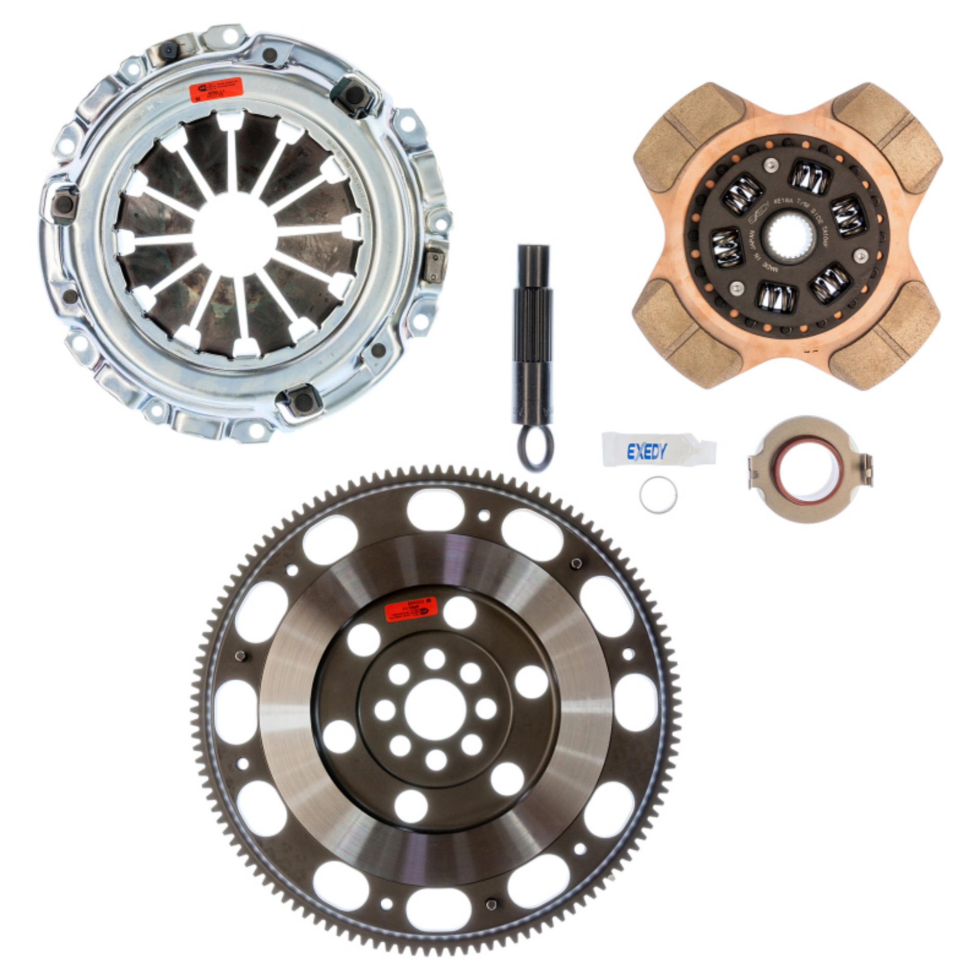 Picture of Exedy 2002-2006 Acura RSX Base L4 Stage 2 Cerametallic Clutch 4 Puck Disc Incl- HF02 Lightweight FW