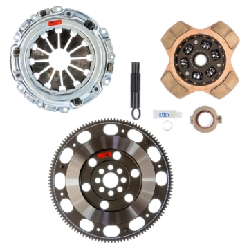 Picture of Exedy 2002-2006 Acura RSX Base L4 Stage 2 Cerametallic Clutch 4 Puck Disc Incl- HF02 Lightweight FW