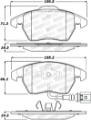 Picture of StopTech Sport Performance 11-17 Volkswagen Jetta Front Brake Pads