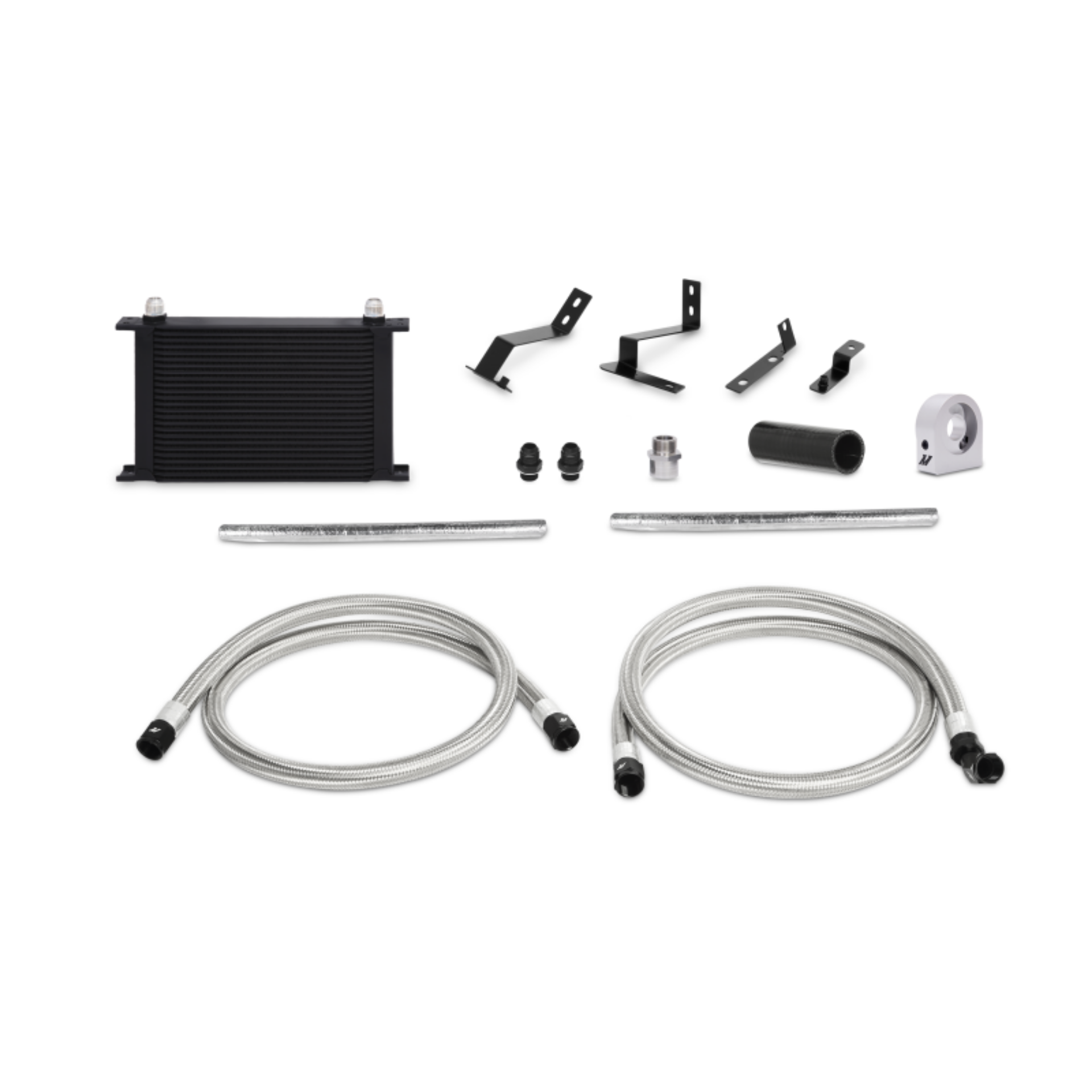 Picture of Mishimoto 16+ Chevrolet Camaro LT 2-0 Oil Cooler Kit - Black