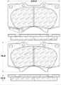 Picture of StopTech 05-17 Toyota Tacoma w-6 Lug Holes Wheels Street Performance Front Brake Pads