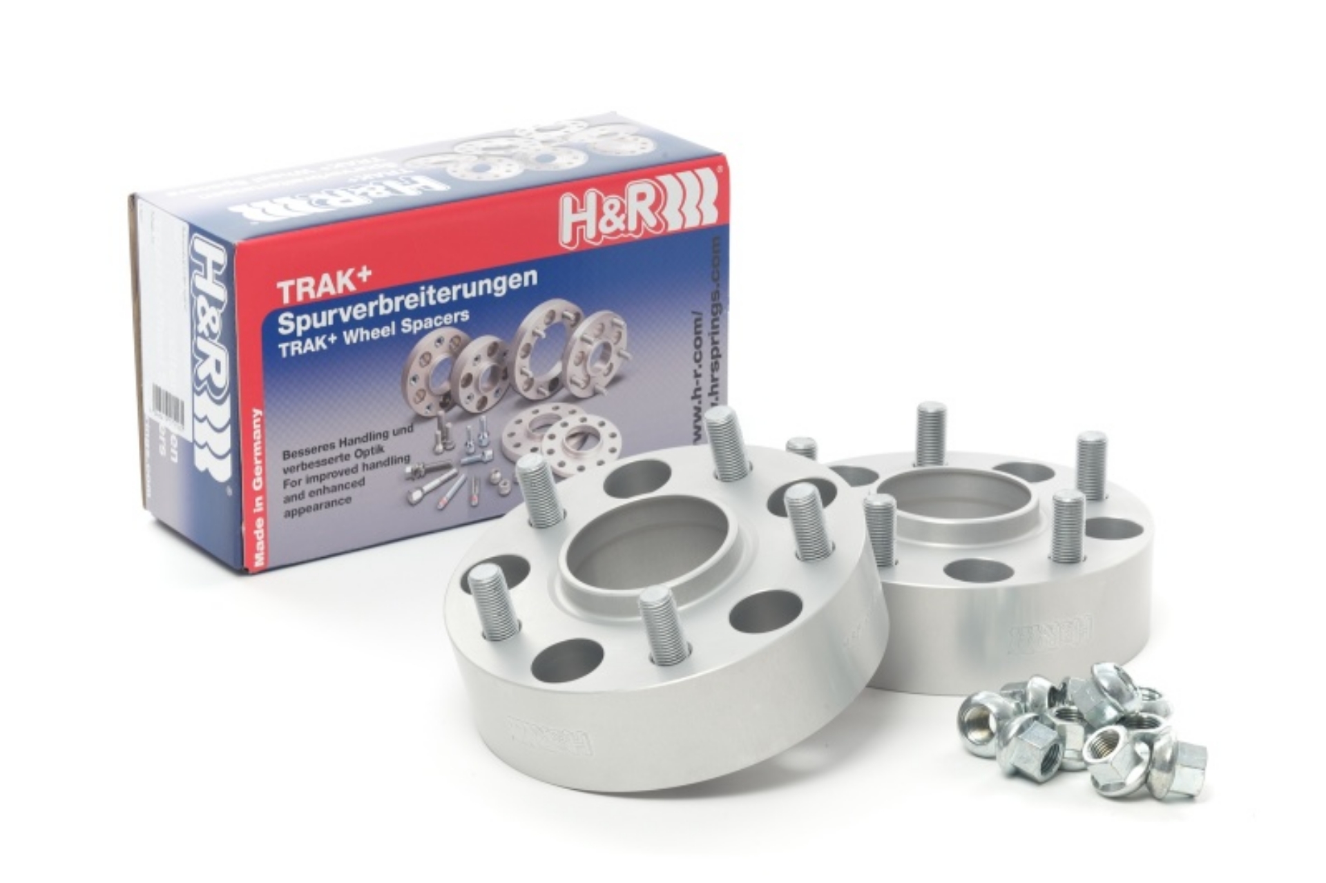 Picture of H&R Trak+ 25mm DRM Wheel Adaptor Bolt 5-114-3 Center Bore 70-5 Stud Thread 14x1-5 - Black