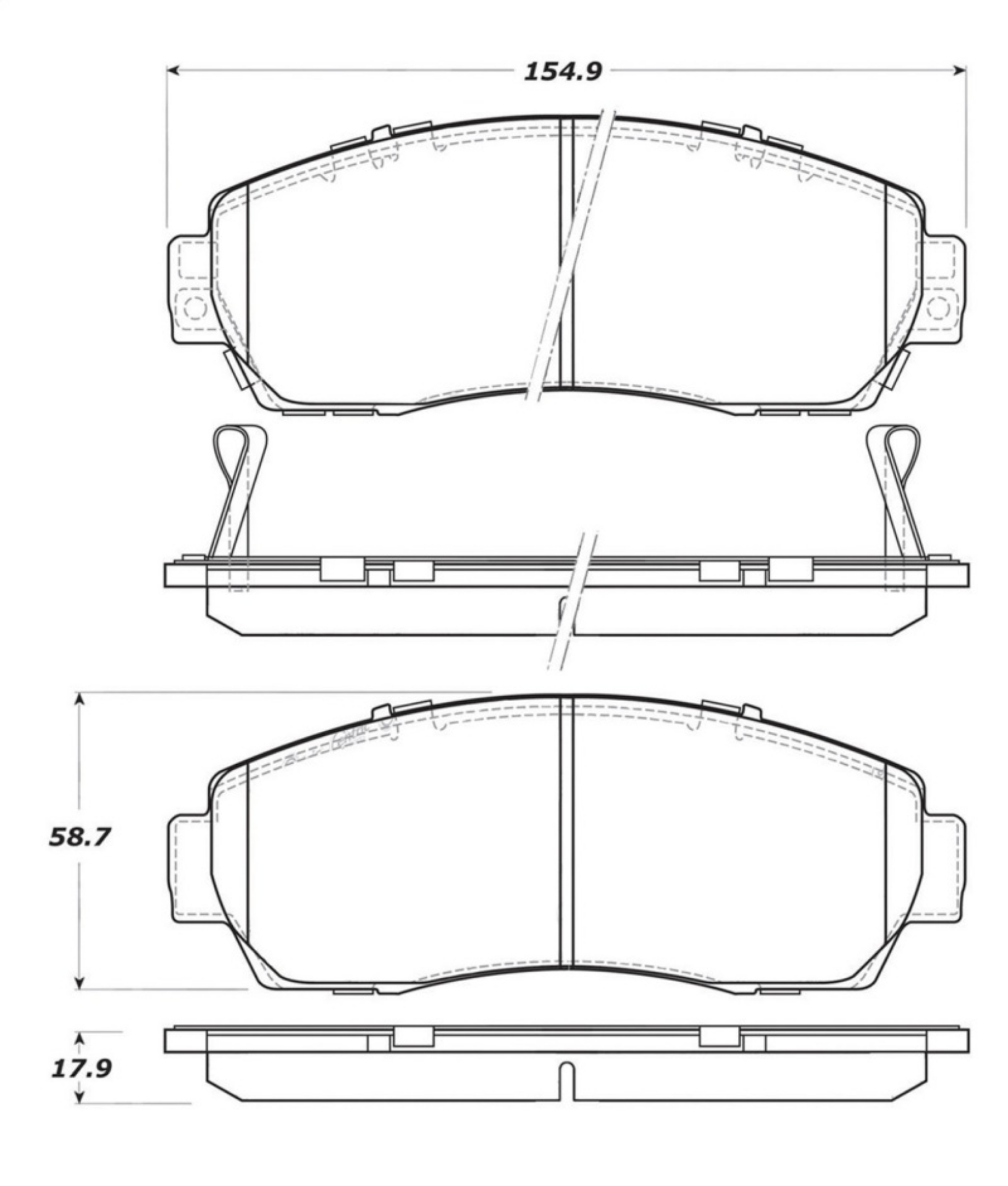 Picture of StopTech Performance 2010-2012 Acura RDX Front Brake Pads