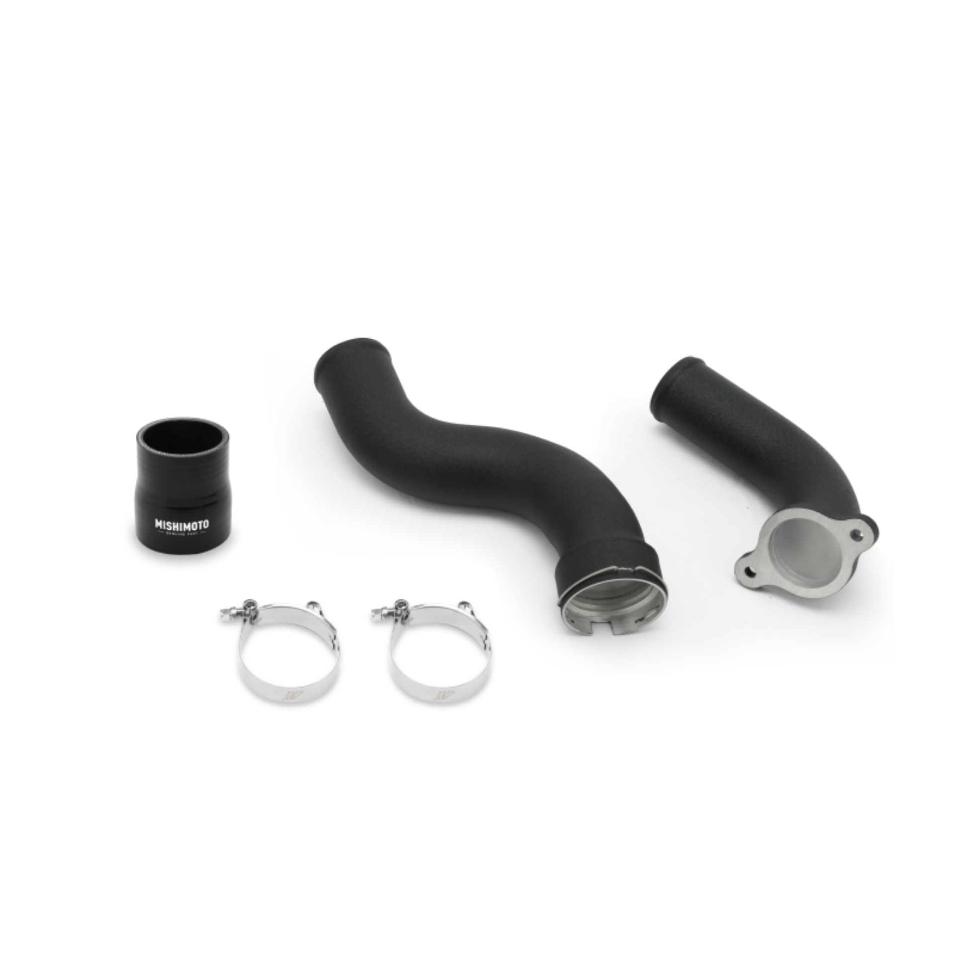 Picture of Mishimoto 2016+ Chevrolet Camaro 2-0T-2013+ Cadillac ATS Hot-Side I-C Pipe Kit - Wrinkle Black