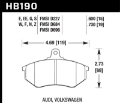 Picture of Hawk 80-87 Audi 5000 DTC-60 Compound Front Brake Pads