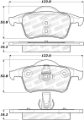 Picture of StopTech Performance 99-06 Volvo S80 Rear Brake Pads