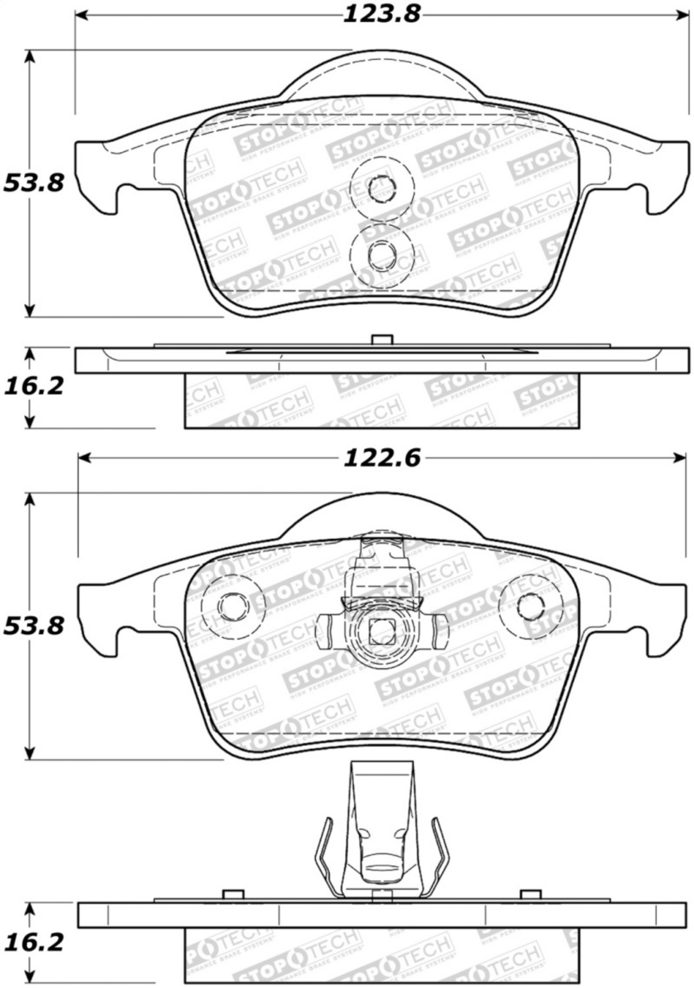 Picture of StopTech Performance 99-06 Volvo S80 Rear Brake Pads