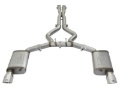 Picture of aFe MACHForce XP 3in 304 SS Cat-Back Exhausts w- Polished Tips 15-17 Ford Mustang GT V8-5-0L-V6-3-7L