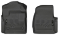 Picture of Husky Liners 17 Ford F-250 F-350 Super Duty Standard Cab WeatherBeater Black Front Floor Liners